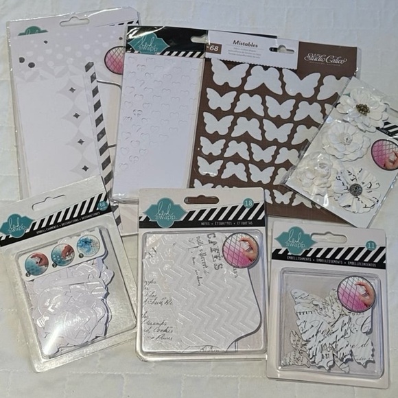 HEIDI SWAPP Bundle "YOU INK" 7 piece Embellishments NEW! Ink stamping craft $79 - Picture 3 of 12